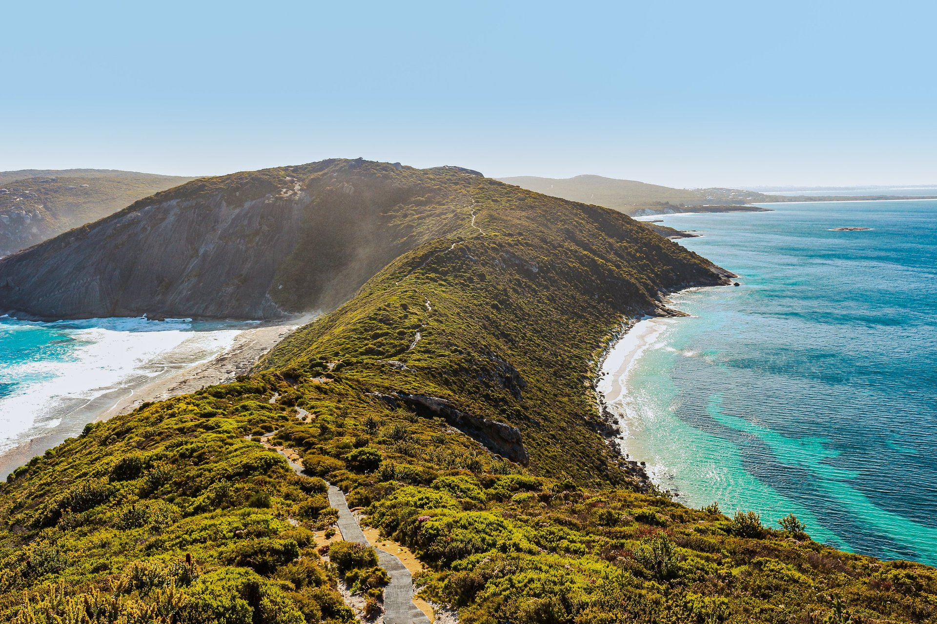 Bald Head walking trail with ocean views in Albany, Western Australia